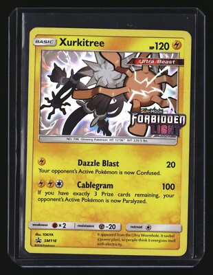 Pokemon XURKITREE SM116 (Stamped Prerelease Promo) Forbidden Light NM/Near Mint