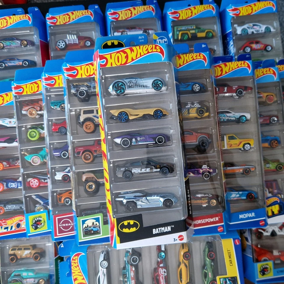 Choose Your Own - Hot Wheels Pack of 5 - Pay for one Postage