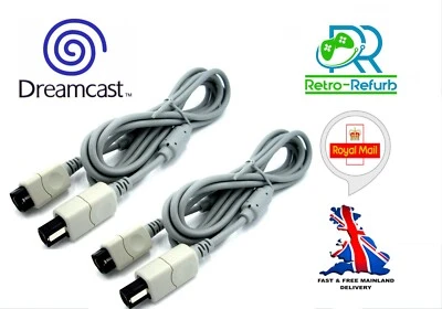 RETRO-REFURB Sega Dreamcast Controller Extension Cable 1.8m - UK Seller Fast Free Post