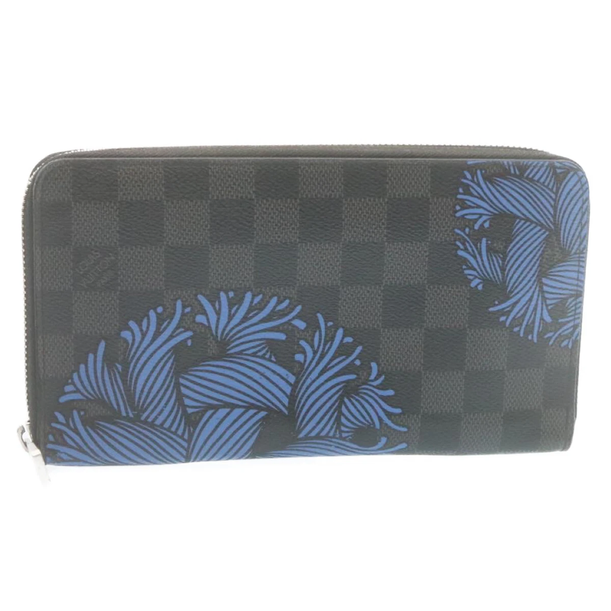 Louis Vuitton Zippy Organizer Wallet Christopher Nemeth Rope Damier  Graphite Blue Multicolor in Canvas with Silver-tone - CN