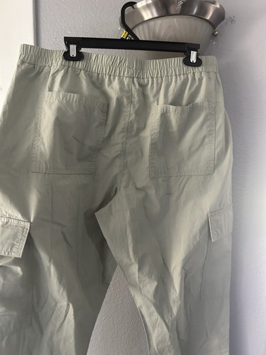 ASOS DESIGN cargo pants with elastic cuff in sage Sz 10 - Picture 10 of 15
