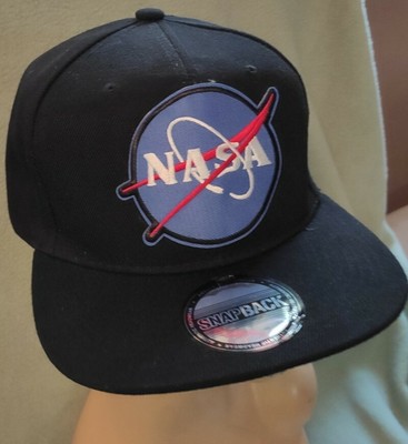 NASA Cap Flat Bill Adjustable Snapback 