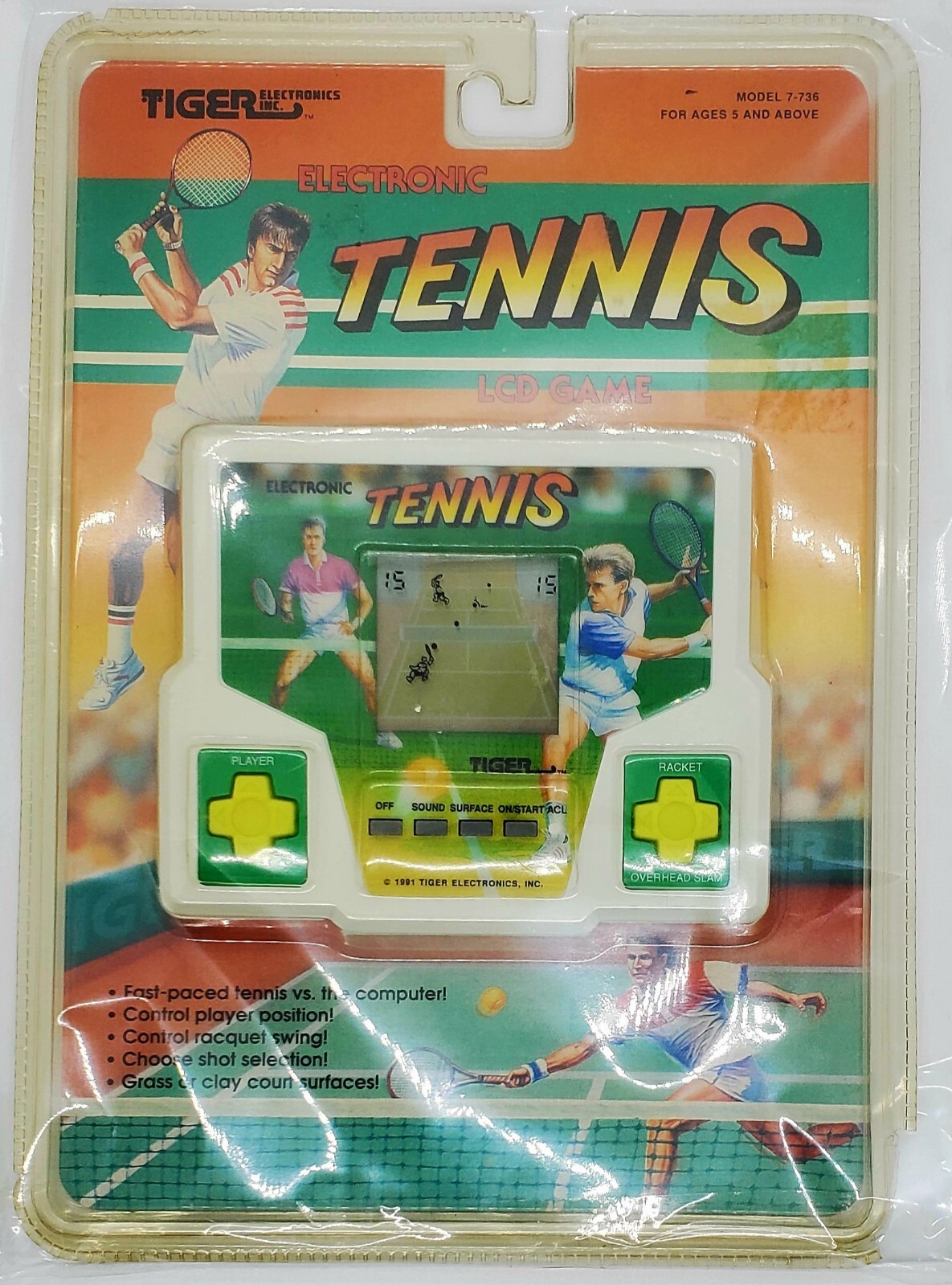 Vintage- Tennis (Tiger Electronics LCD, 1991) Brand New - Factory Sealed! ?