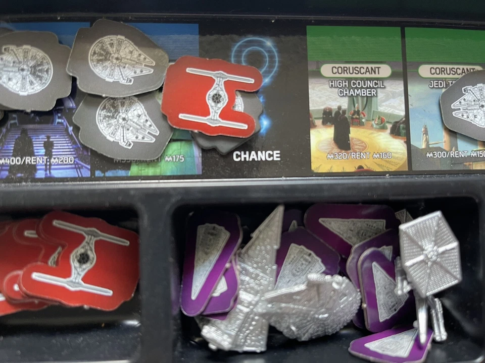 Disney Star Wars Monopoly Board Game Complete collectible VGC girls - image 3 of 4