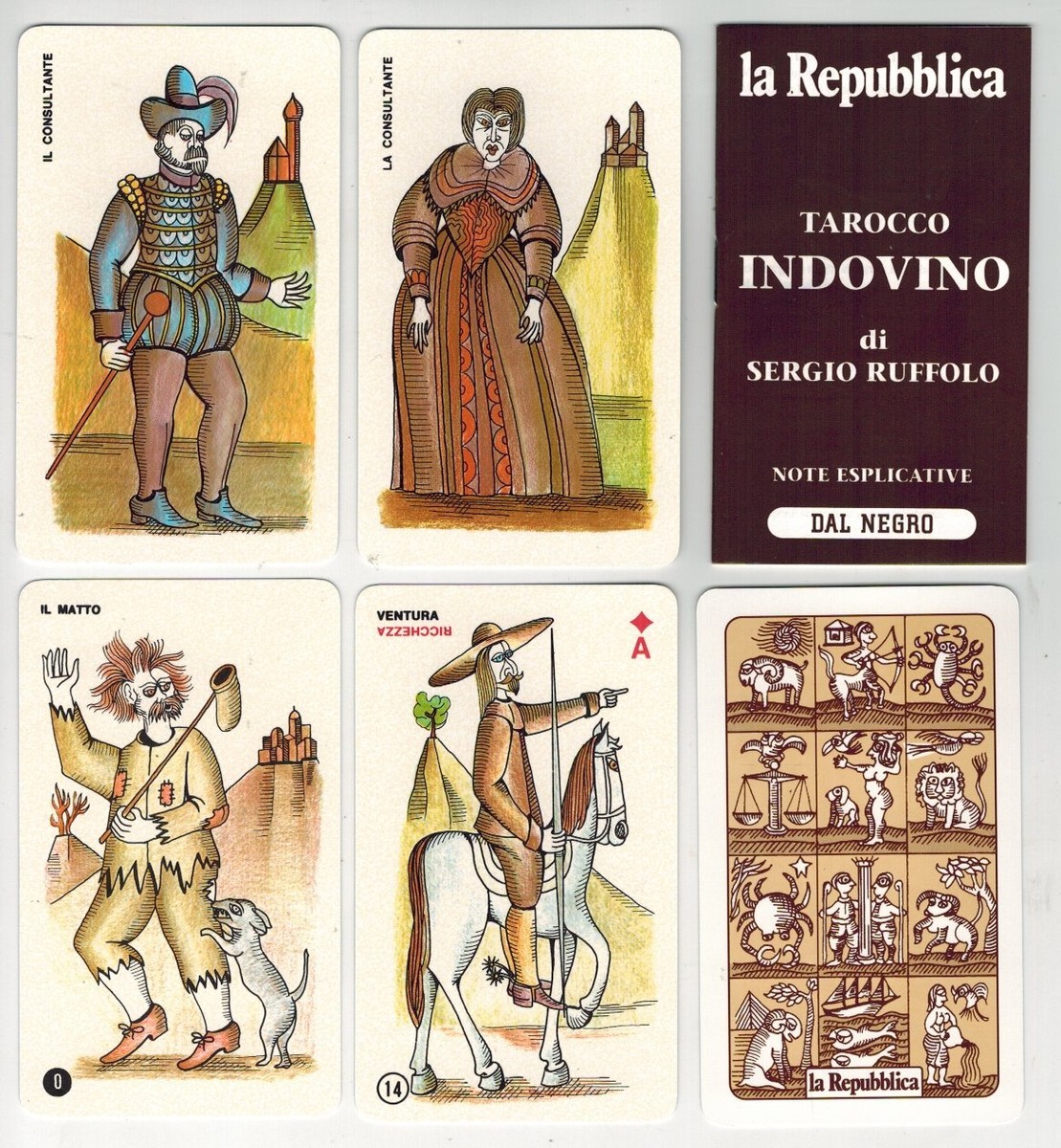 Tarocco Indovino 78-Card Deck Sergio Ruffolo Tarot Dal Negro | eBay