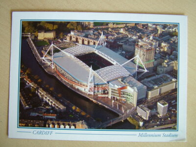 Postkarte. CARDIFF - MILLENIUM STADION. Gebraucht. Guter Zustand.