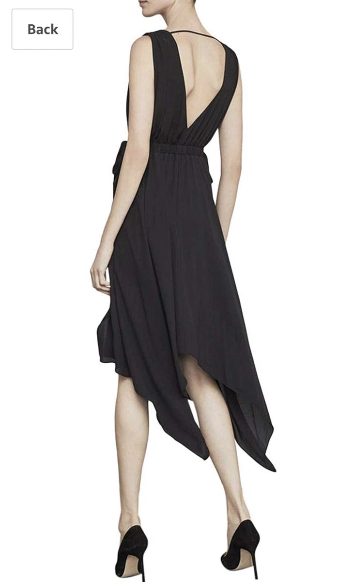 Bcbg Sleeveless Handkerchief Hem Dress Size XXS black eBay