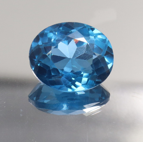 Spinelle Bleu Rare De Sri Lanka 1,08 Ct Ovale – Clarté VS1, Sans Emballage, Pierre Neuve