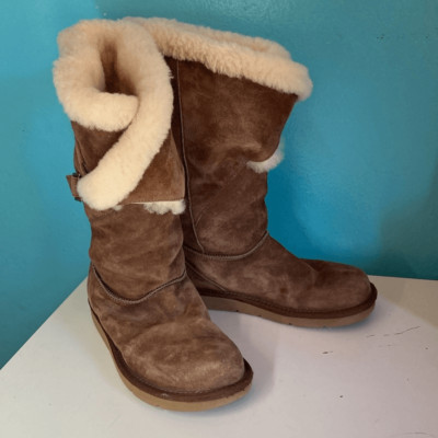 UGG Australia Messenger Pocket 5358 Women Boot Size 7.5 Brown Suede