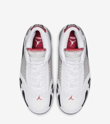Supreme × Nike Air Jordan 14 Retro White/University Red Supreme × Nike Air Jordan 14 Retro White/University Red