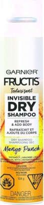 Lot of 6 Garnier Fructis Texturizing Invisible MANGO PUNCH Dry Shampoo 3.67 oz