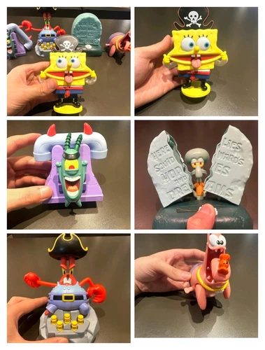2024 KFC Personaje de Bob Esponja Halloween Happy Meal Juguetes Completados 5 Piezas Nuevo en Paquete - Imagen 11 de 11