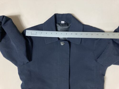 Max Mara Navy Jacke Gr. 2 Cinch Cuff Damen gefüttert 20 - Bild 14 von 21