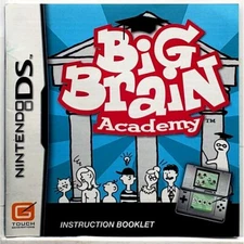 (Manual Only) Big Brain Academy - Nintendo DS Authentic Instruction Booklet Game