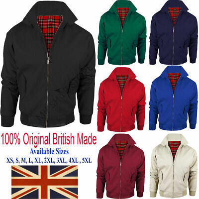 HARRINGTON JACKE HERREN KLASSISCH RETRO SCOOTER 1970ER JAHRE VINTAGE BOMBER MOD MANTEL TOP