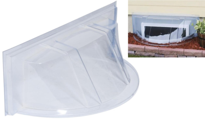 #ad Window Well Cover Round Bubble Economy 39 in. W x 17 in. D x 15 in. H 1 Pack $24.38