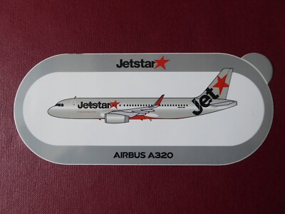 AUTOCOLLANT STICKER AUFKLEBER AIRBUS A320 JETSTAR AIRLINE | eBay