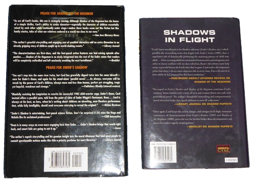 2 BOOKS SHADOWS IN FLIGHT & SHADOW OF THE GIANT ENDER ORSON SCOTT CARD HARDCOVER - Picture 2 of 2