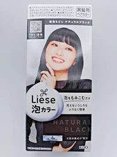 [US Seller] KAO LIESE Prettia Bubble Foam Hair Dye Kit Natural Black Color New