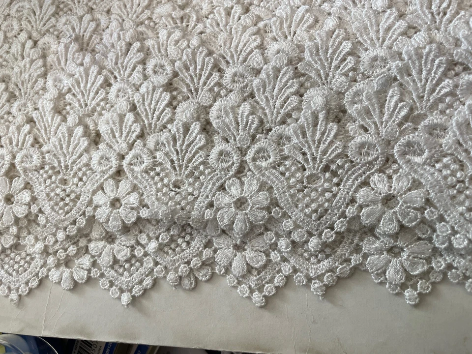 "Venice Venise Floral Rayón Festoneado Borde 2 1/4""" Foto 3 de 4