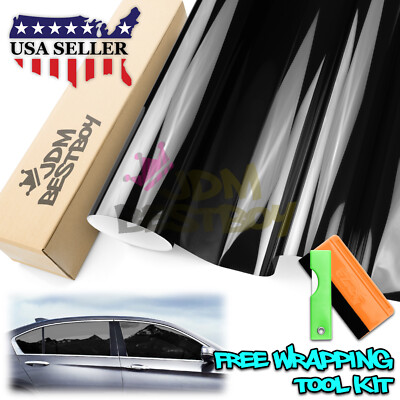VLT 5% Uncut Roll 30'' x 15FT Window Tint Film Charcoal Black Car Glass Office