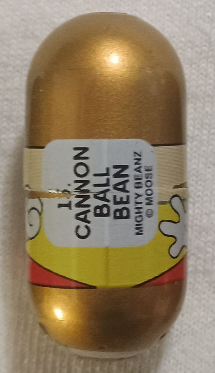 MIGHTY BEANZ LIMITED EDITION METALLIC GOLD CANNONBALL BEAN #13