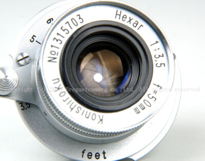 Rare Konica Hexar Konishiroku 50mm f/3.5 LTM for Leice M240 M9p M7