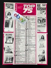 MUSIKMARKT CHARTS PLAKAT vom 26.3.1984 NIK KE...
