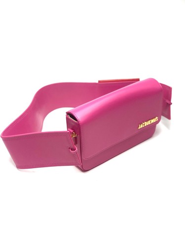 Pink Le Carinu Leather Shoulder Bag JACQUEMUS - Picture 2 of 4