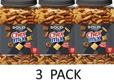 Chex Mix BOLD Garlic Herb 20 oz Tub - 3 PACK