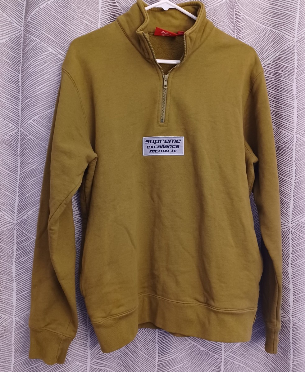 Supreme Excellence mcmxciv 1/4 Zip Sweatshirt Green Streetware