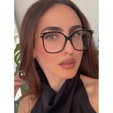 NEW Gucci GG0512O Square Eyeglasses Frames in Black Gold