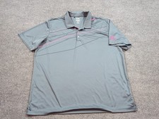 Adidas Shirt Mens 2XL Gray Polo Golf Short Sleeve Performance Cool Max
