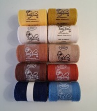 Lot Of 10 Spools Pretty Punch Embroidery Acrylic Yarn 200 Yards Multi-colored 
