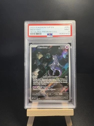 PSA 9 Mewtwo Black Star Promo #52 Pokemon 151 Scarlet & Violet 2023 ENGLISH