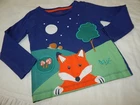 Mini Boden Boys 2-3 Years Lift Flap Camping Woodland L/S Shirt Navy Blue
