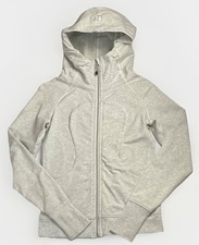 Lululemon Scuba Hoodie Heathered Gray Full Zip Women  s Size 4