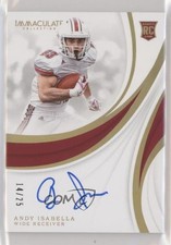 2019 Panini Immaculate Collegiate Rookie Gold 14/25 Andy Isabella #160 Auto 0c3