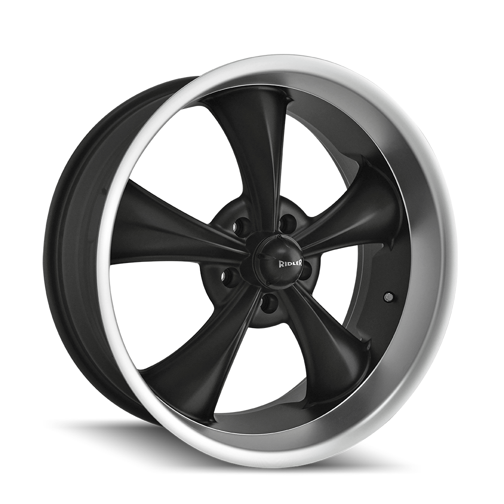 RIDLER 695 MATTE BLACK MACHINED 18X8 5-120.65 0MM 83.82MM