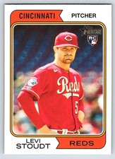 2023 Topps Heritage #591 Levi Stoudt Cincinnati Reds
