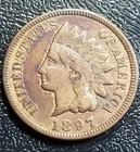 1897 Native American Indian Head Penny US Coin