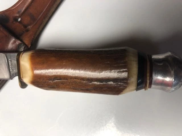 Cuchillo de caza ROSTFREIL *VINTAGE* (cuerno tallador) - SOLINGEN ALEMANIA (HERMOSO) Foto 4 de 4
