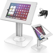AboveTEK Anti-Theft iPad Kiosk Stand – POS iPad Security Stand & Locking Tablet