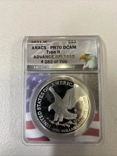 Photo of a 2021-W American Silver Eagle Proof from an eBay listing that sold on Jul 19, 2026
