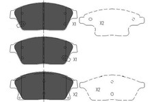 New Brake Pad Set, disc brake for CHEVROLET OPEL VAUXHALL:TRAX,VOLT,CRUZE