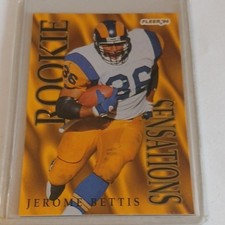 Fleer Rookie Sensations Jerome Bettis #10 Los Angeles Rams NFL 1994