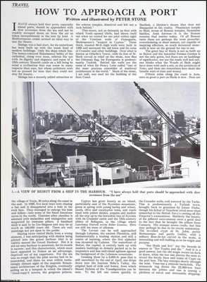 WIE MAN SICH EINEM INSELHAFEN NÄHERT. VON PETER STONE. MEHRERE BILDER UND BEGLEITEN