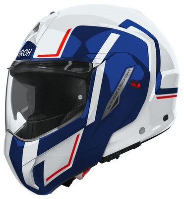 Airoh MATHISSE II GENIUS Blue/Red Gloss Modular Helmet
