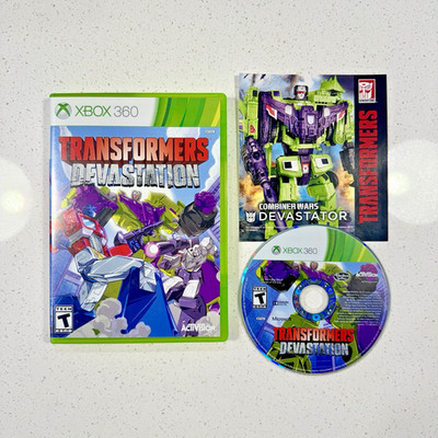 Transformers: Devastation (Microsoft Xbox 360, 2015) CIB Complete w/ Insert!