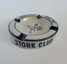 Vintage Stork Club NYC New York Celebrity Night Club Chesterfield Ashes Ashtray